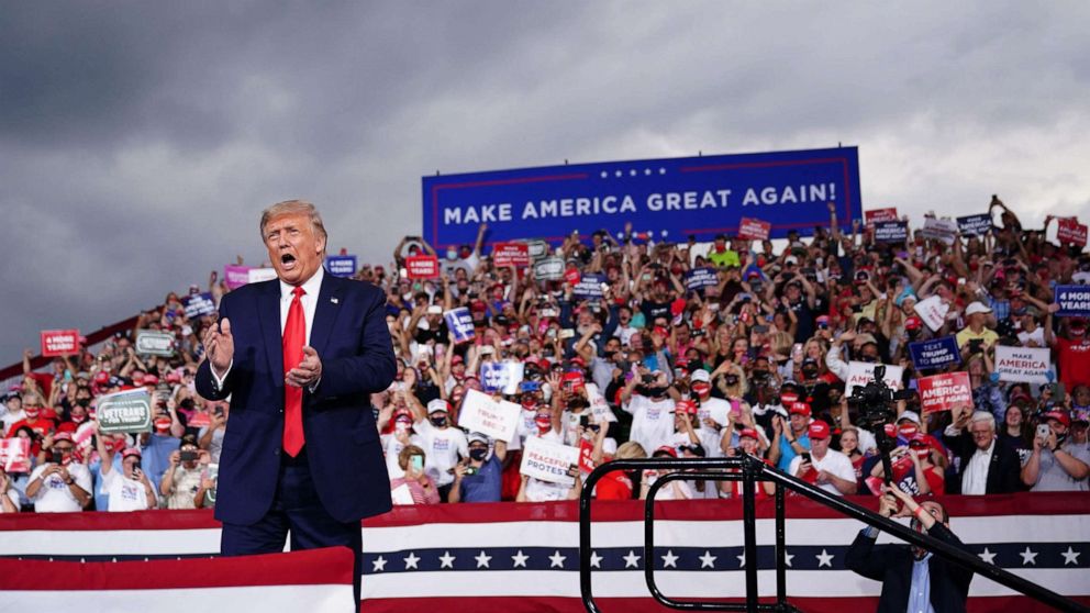 Trump at a rally in Michigan. Photo: Fortune.