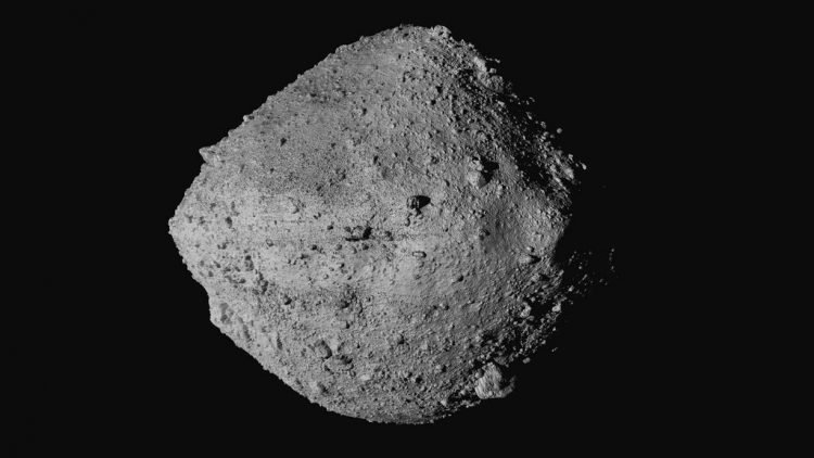 El asteroide Bennu, fotografiado desde la sonda Osiris-Rex. Foto no fechada, suministrada por la NASA. Foto: Goddard/University of Arizona/CSA/vía AP.