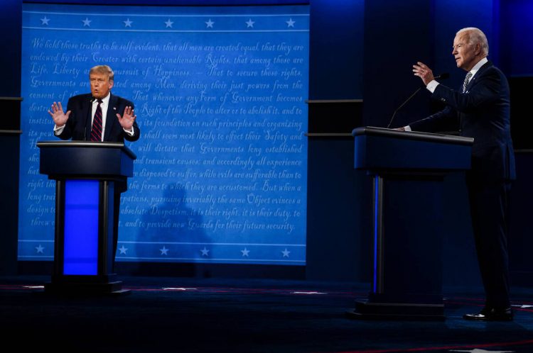 El primer debate en Cleveland, Ohio. Foto: InsideClimate News.