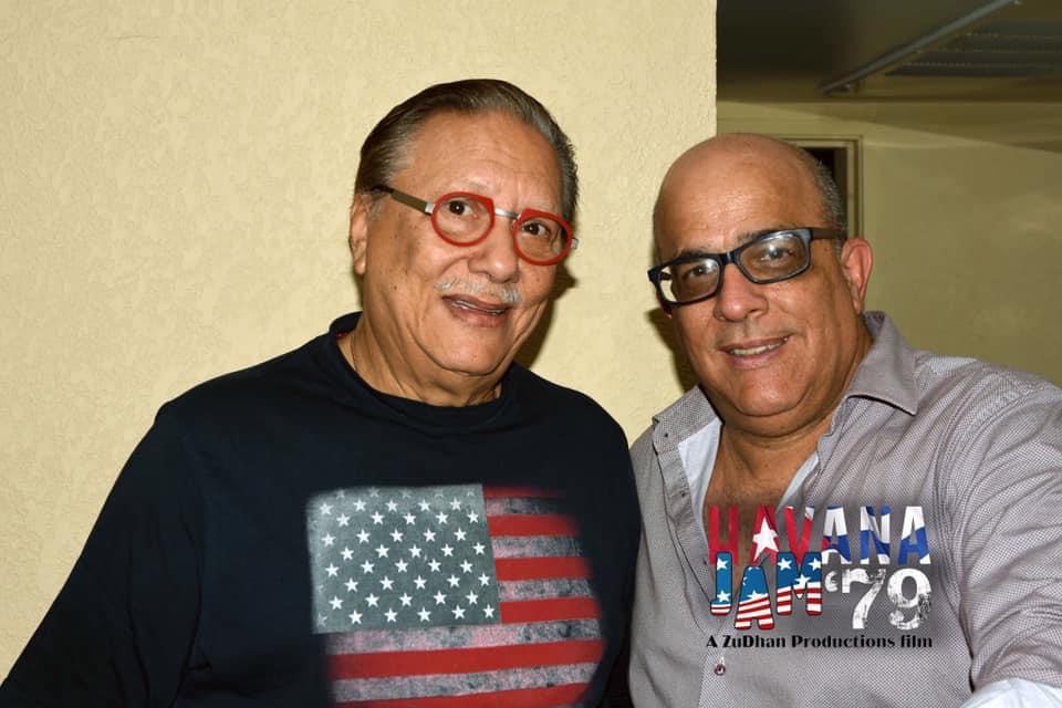 Ernesto Juan Castellanos with Arturo Sandoval. Photo: Courtesy of the interviewee.