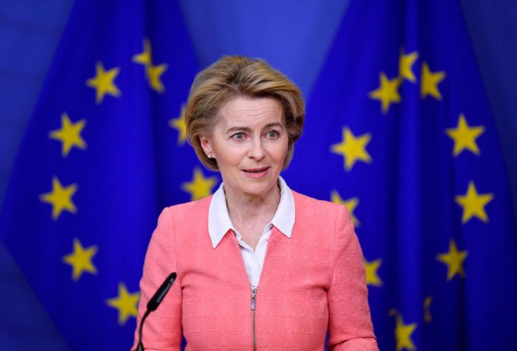 La presidenta de la Comisión Europea (CE), Ursula von der Leyen. Foto: grenzecho.net / Archivo.