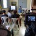 Taller del coworking audiovisual Varentierra, organizado por la productora WajirosFilms en su sede de La Habana, con jóvenes realizadores cubanos. Foto: Otmaro Rodríguez.