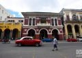 Sede de la Asociación Canaria, en la calle Monserrate, o Avenida de Bélgica, en La Habana. Foto: Otmaro Rodríguez.