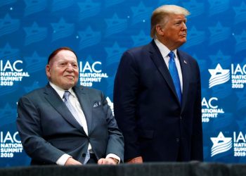 Sheldon Adelson y Donald Trump. Foto: Politico.