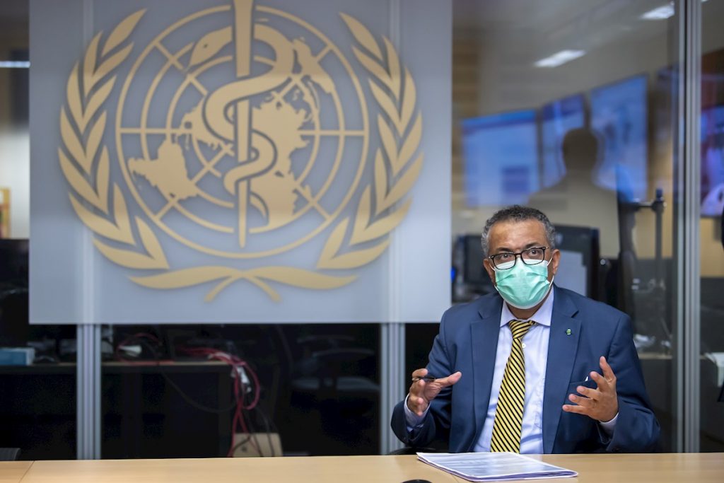 Tedios Adhanom, director de la Organización Mundial de la Salud. Foto: EFE/EPA/Martial Trezzini/Archivo.