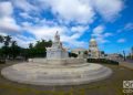 La Fuente de la India y el Capitolio Nacional, en el entorno del Parque de la Fraternidad, en La Habana. Foto: Otmaro Rodríguez.