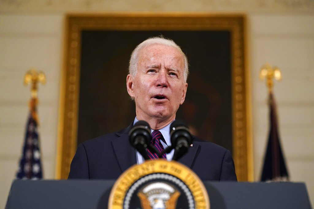 El presidente Joe Biden habla en el Comedor de Estado de la Casa Blanca, en Washington. Foto: Alex Brandon/AP/ Archivo.