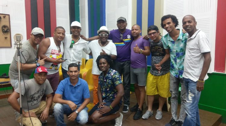 Músicos cubanos seleccionados para grabar con K.C Porter. Foto: cortesía de Alden González.