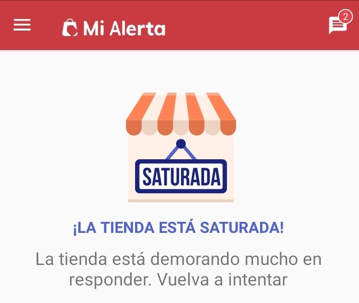 Captura de pantalla de la app Mi alerta, que permite hacer compras en las tiendas virtuales cubanas.