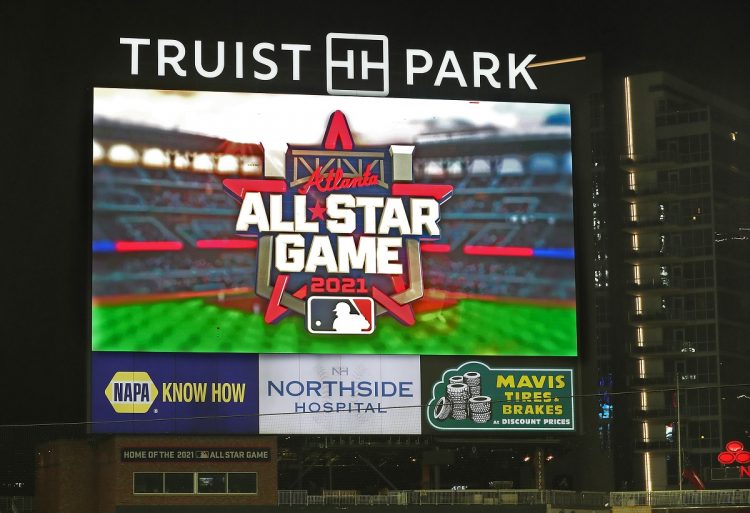 En septiembre del pasado MLB develó el logo del Juego de las Estrellas de Atlanta 2021, que finalmente se moverá a otro escenario. Foto: Curtis Compton.