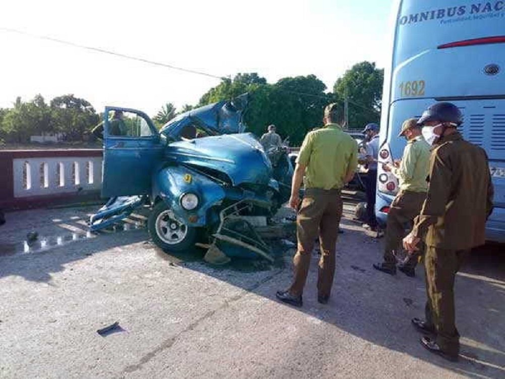 Accidente de tránsito en Cuba. Foto: Escambray / Archivo.