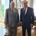 El viceprimer ministro cubano también se encontró con el ex Presidente de la República Francesa, François Hollande. Foto: https://twitter.com/EmbaCubaFrancia
