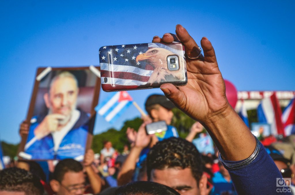 May Day parade in the Plaza de La Revolución in Havana. Photo: Kaloian Santos