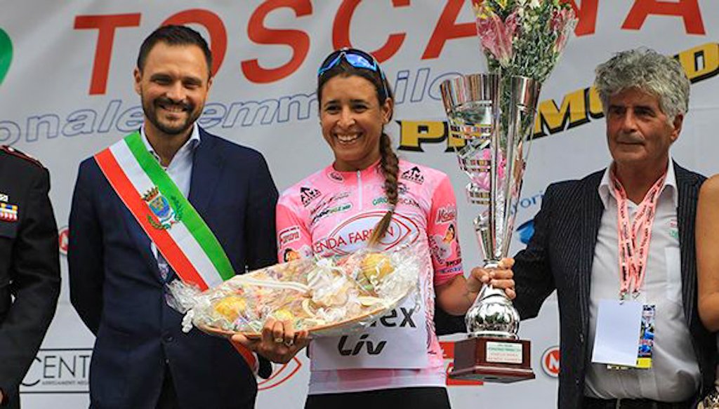 Arlenis Sierra retuvo el título del Giro a la Toscana dos años después de conseguir la hazaña por primera vez. Foto: cubadebate.cu