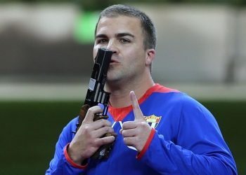 Leuris Pupo, primer campeón olímpico cubano en tiro deportivo, regresó a la acción este fin de semana en España. Foto: Archivo.