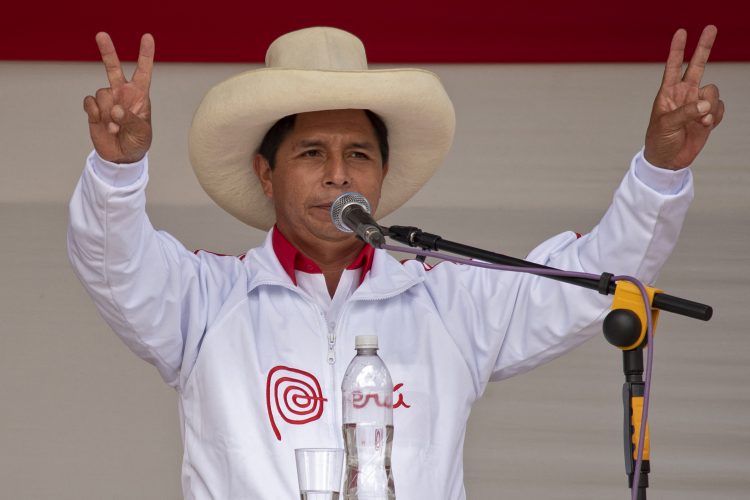 El presidente peruano Pedro Castillo. Foto: AFP.