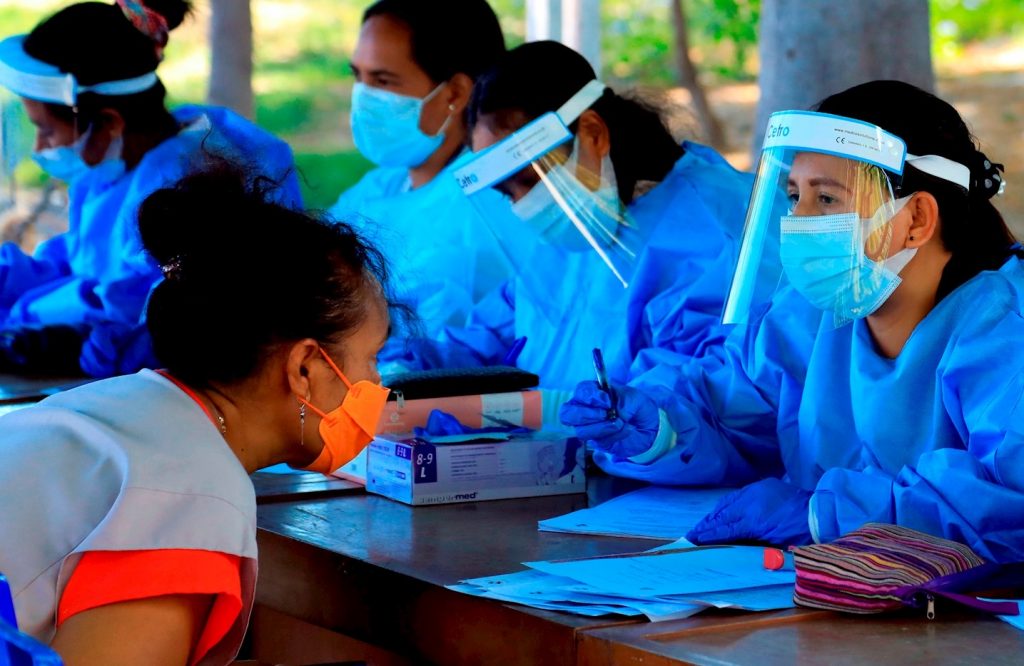 Centro de test anticovid en Dili. (Timor Oriental) Foto: EFE/EPA/Antonio Dasiparu.