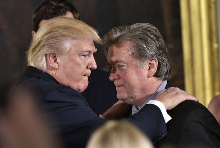 Donald Trump y Steve Bannon. Foto: USA Today.