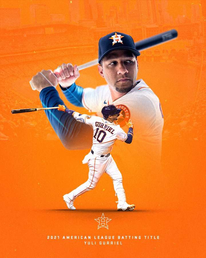 For the tenth time in history, an over 37-year-old player wins the batting title in any of the MLB leagues. Photo: Taken from the Houston Astros Twitter.