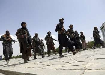 Talibanes en Kabul.  Foto: Rahmat Gul/AP.