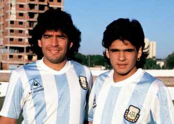 Hugo Maradona, hermano menor de Diego Armando Maradona, falleció este martes a la edad de 52 años víctima de un paro cardíaco. Foto: Tomada del Diario AS.