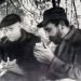 Hebert Matthews y Fidel Castro en la Sierra Maestra (1957). Foto: Archivo.