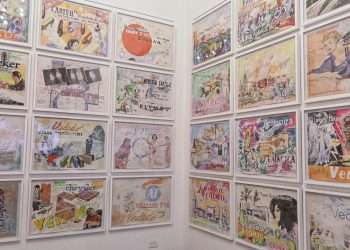 Parte de las piezas que conforman la exposición "Futurama", del artista Douglas Pérez en Galería Taller Máxima. Foto: Cortesía del centro.
