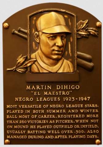 Martin Dihigo plaque in the Cooperstown Hall of Fame. Photo: National Baseball Hall of Fame.