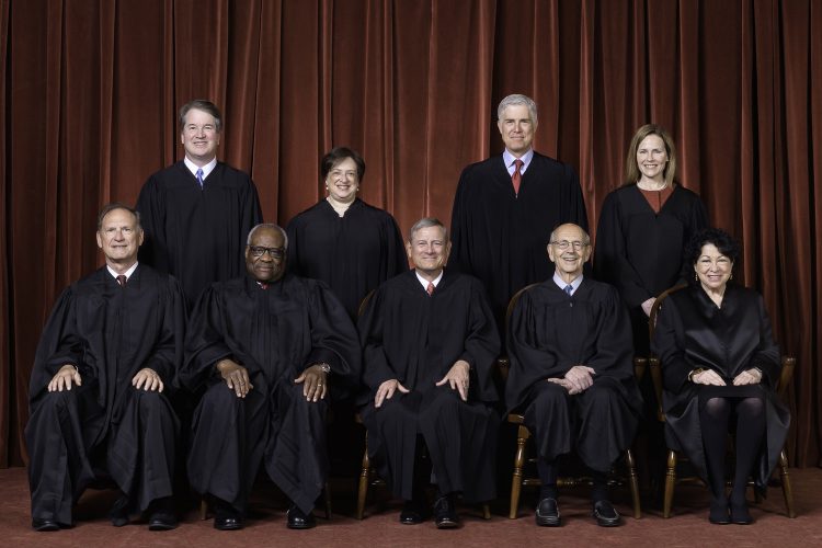Los jueces de la Corte Suprema. Foto: Justices.