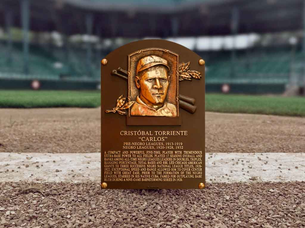 Cristóbal Torriente’s Cooperstown Hall of Fame Plaque. Photo: Taken from Photos of Havana.