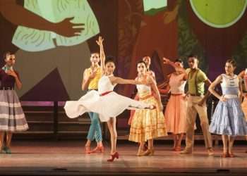Espectáculo "Cuba Vibra", durante una presentación en el Teatro Martí. Foto tomada del perfil oficial de la compañía, en Facebook.