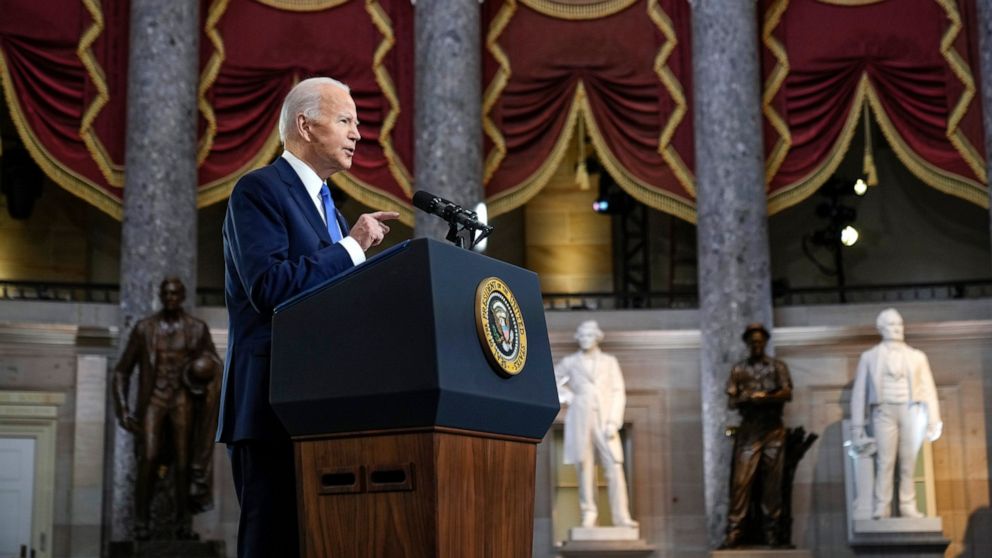 Biden en su discurso de hoy, 6 de enero de 2020. Foto: ABC.