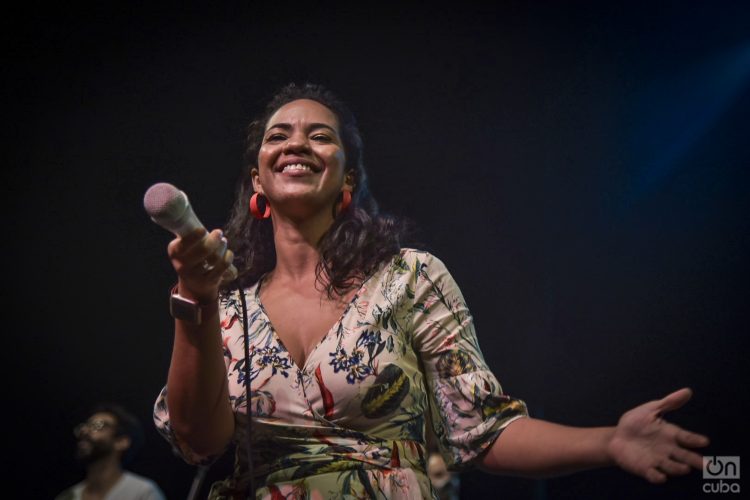La cantante cubana Eme Alfonso, directora artística del festival Havana World Music (HWM). Foto: Kaloian / Archivo.