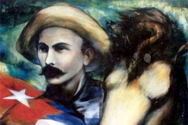 José Martí. Pintura de Ernesto García Peña.