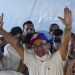 El opositor venezolano Sergio Garrido celebra su victoria en las elecciones del estado de Barinas. Foto: La Nación.