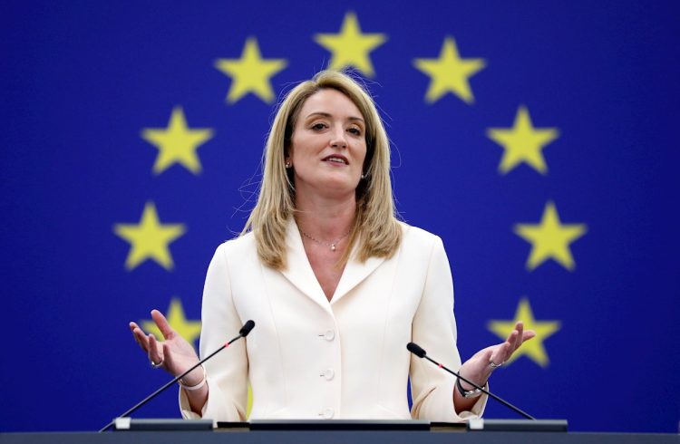 Roberta Metsola, nueva presidenta del Parlamento Europeo. Foto: Julien Warnand / EFE.