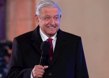López Obrador el lunes 10 de enero de 2022. Foto:  Presidencia De México/Efe.
