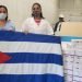 Cuba recibió un donativo procedente del Reino Unido con 37 000 ámpulas de un relajante muscular para pacientes con ventilación mecánica. Foto: Tomada de la Cancillería Cubana.