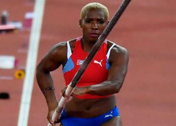 La cubana Yarilsley Silva. Foto: Athletics NCCA.