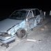 Auto ligero involucrado en el accidente de tránsito ocurrido en el municipio matadero de Colón: Foto: TV Yumurí