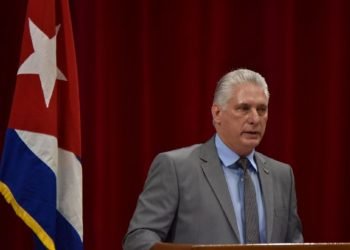 El presidente cubano Miguel Díaz-Canel en la apertura del Congreso Internacional Universidad 2022, en La Habana. Foto: Agencia Cubana de Noticias (ACN).