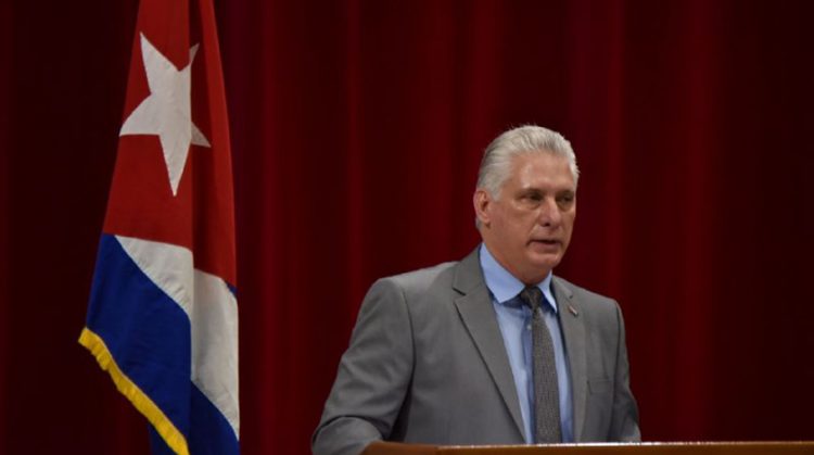 El presidente cubano Miguel Díaz-Canel en la apertura del Congreso Internacional Universidad 2022, en La Habana. Foto: Agencia Cubana de Noticias (ACN).