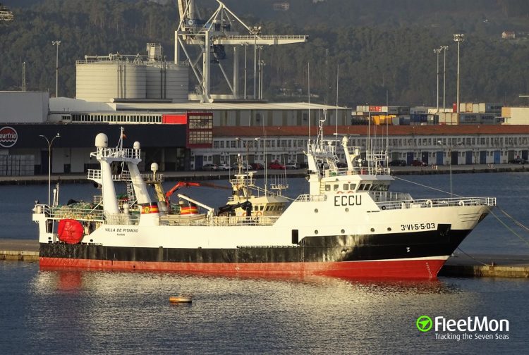La tragedia del Villa de Pitanxo es considerada uno de los naufragios más graves de la historia reciente del sector en Galicia. Foto: fleetmon.com