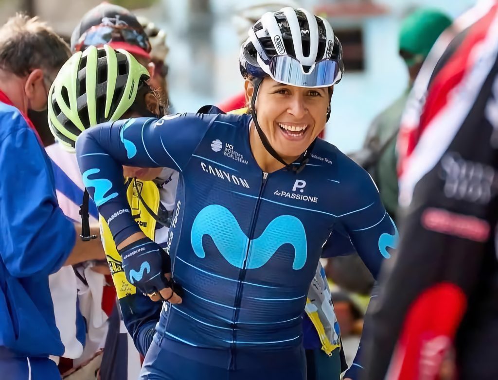 La ciclista cubana Arlenis Sierra se ha convertido en una de las figuras más destacadas dentro del equipo Movistar. Foto: movistarteam.com / Archivo.