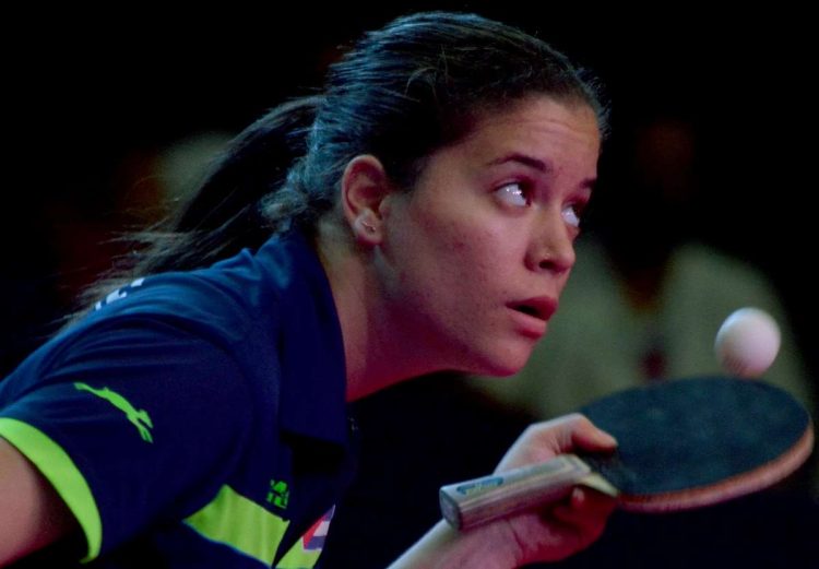 Daniela Fonseca, principal figura del tenis de mesa femenino en Cuba. Foto: Ricardo López Hevia / Archivo.