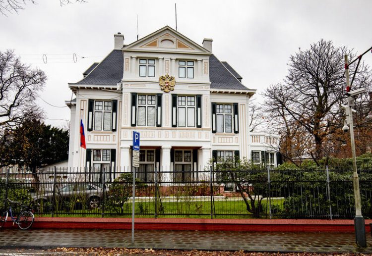 Embajada de Rusia en Bélgica. Foto: 101 Noticias.