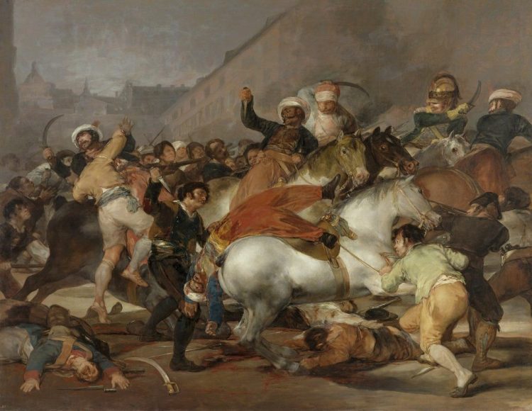"El 2 de mayo de 1808 en Madrid", Goya.