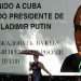 Valla en el Paseo de Prado por visita de Putin a Cuba. Foto: DW.