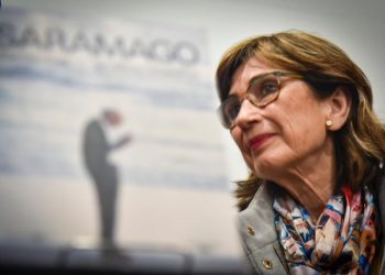 Pilar del Río, viuda y traductora de José Saramago, en Buenos Aires, mayo de 2022. Foto: Kaloian.