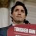 El primer ministro canadiense, Justin Trudeau, durante una rueda de prensa. Foto: AP.
